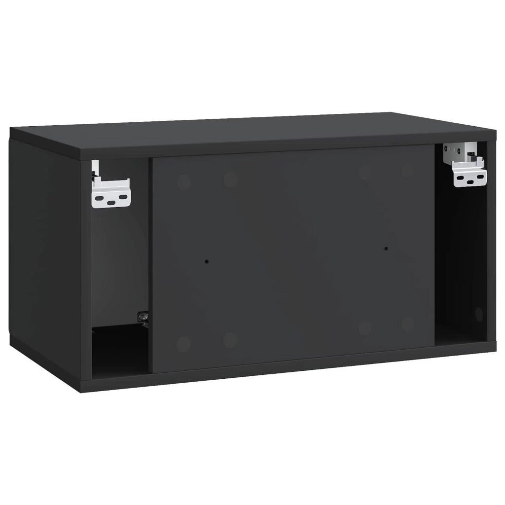 Mobile TV da Muro | Armadietto TV | Mobile Porta TV Nero 59,5 x 31 x 30 cm