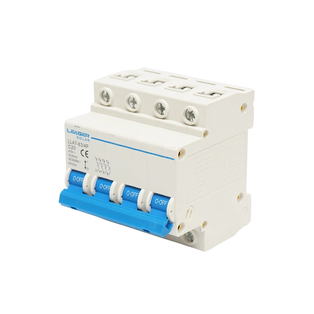 Interruttore automatico tipo 4P-20A-415VAC Leader