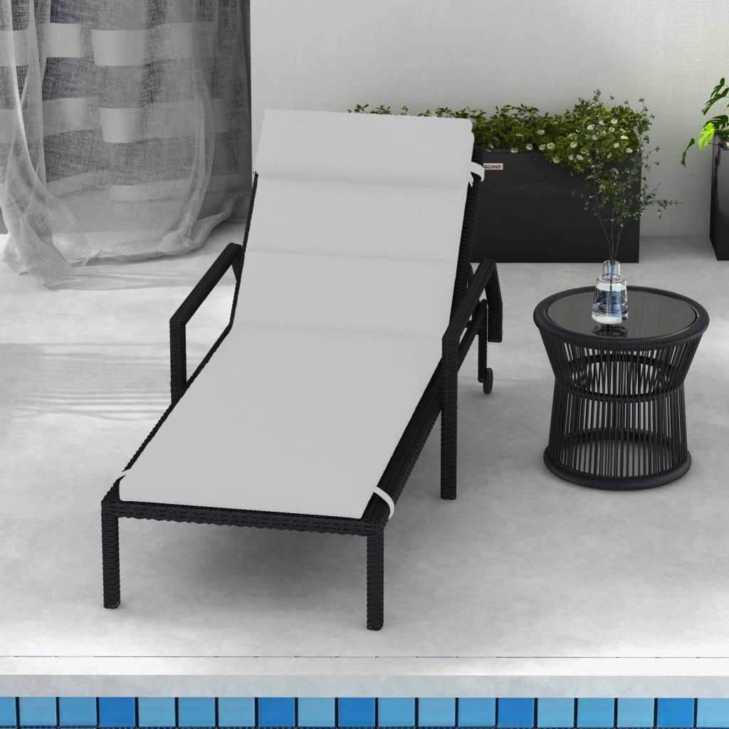 Cuscino per Lettino Prendisole ¨C Xylo ¨C Tessuto Grigio Chiaro con Lacci