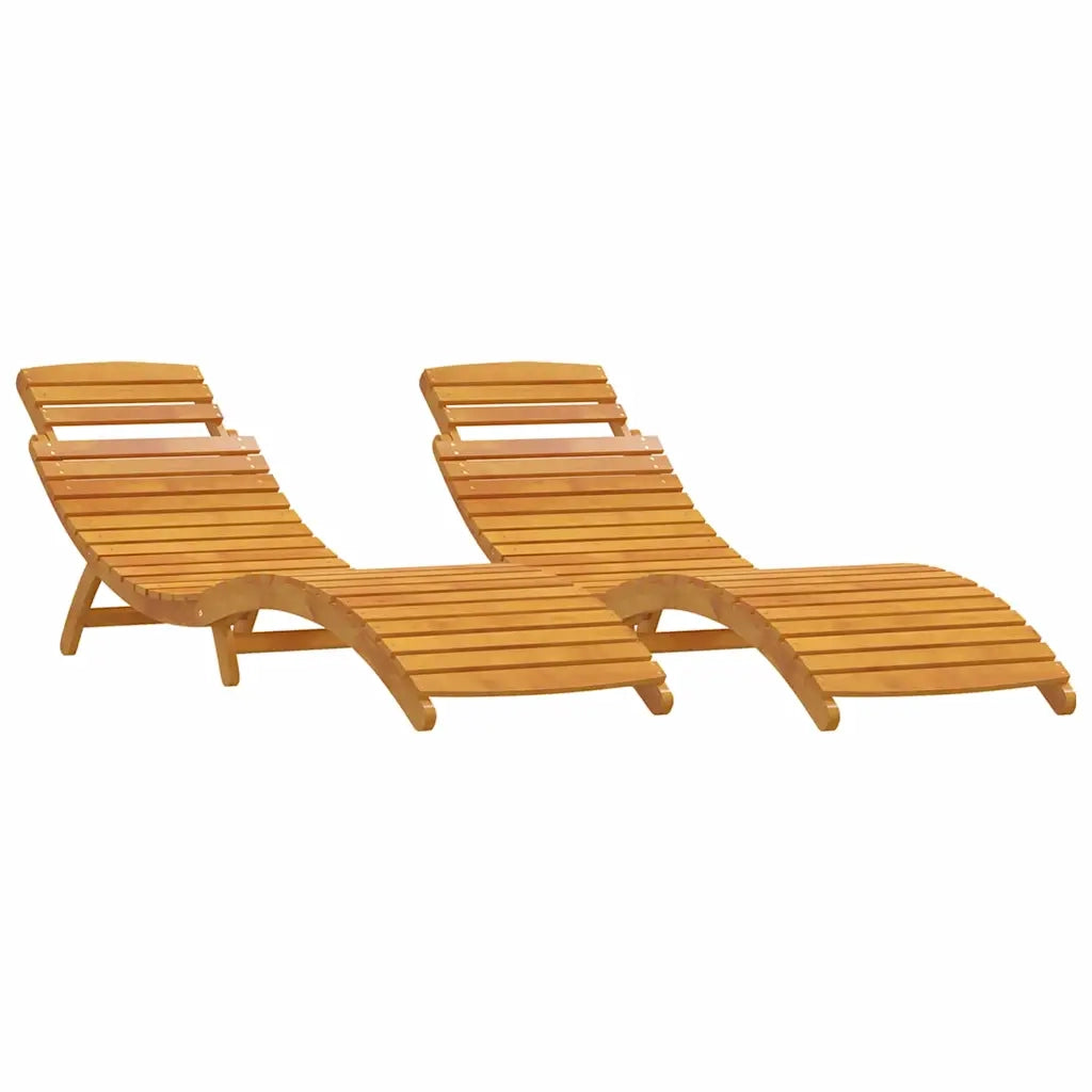 Lettino prendisole 2 pcs Marrone 55 x 184 x 64cm 4107093