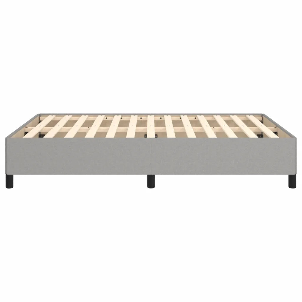 Letto matrimoniale | Letto per adulti | Giroletto senza Materasso Grigio Chiaro 140x190 cm Tessuto