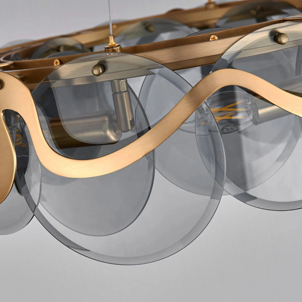 Lampada Da Soffitto APP1545-8CP Brush Gold / Grey