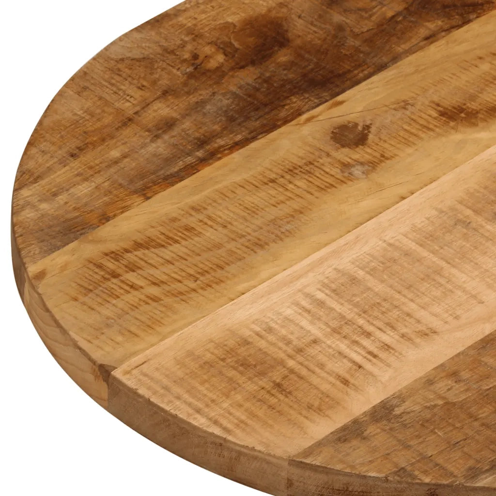 Piano Tavolo 140x50x2,5 cm Ovale Legno Massello Grezzo di Mango 370109