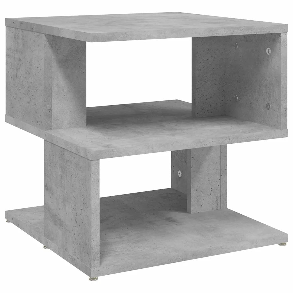 Tavolino-Tavolino da soggiorno-Tavolo Grigio Cemento 40x40x40 cm in Legno Multistrato
