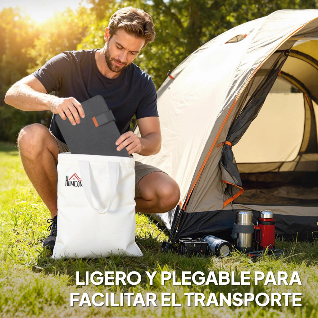 Pannello Solare Portatile Pieghevole 36W con USB-A e USB-C IP67 ¨C Minimal ¨C Grigio