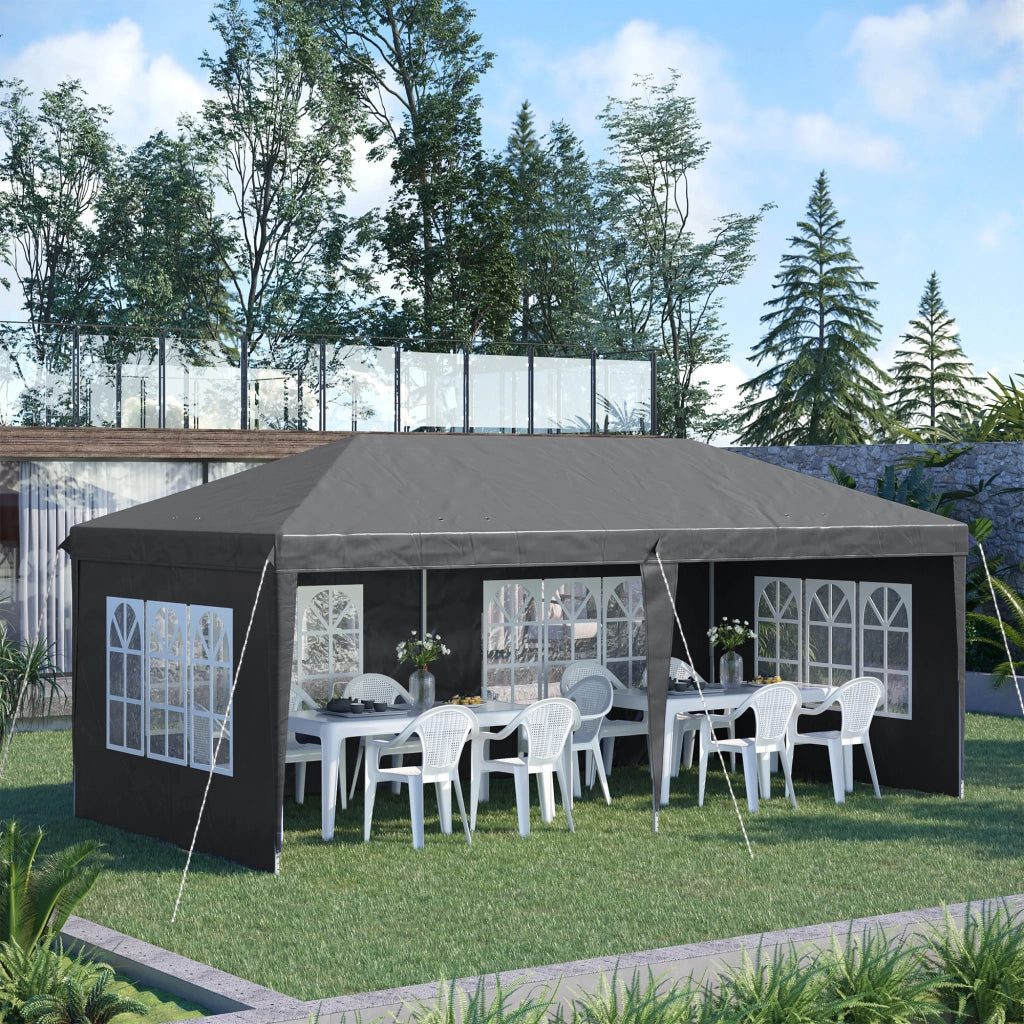 Gazebo pieghevole ¨C Minimal ¨C 3x6 m grigio