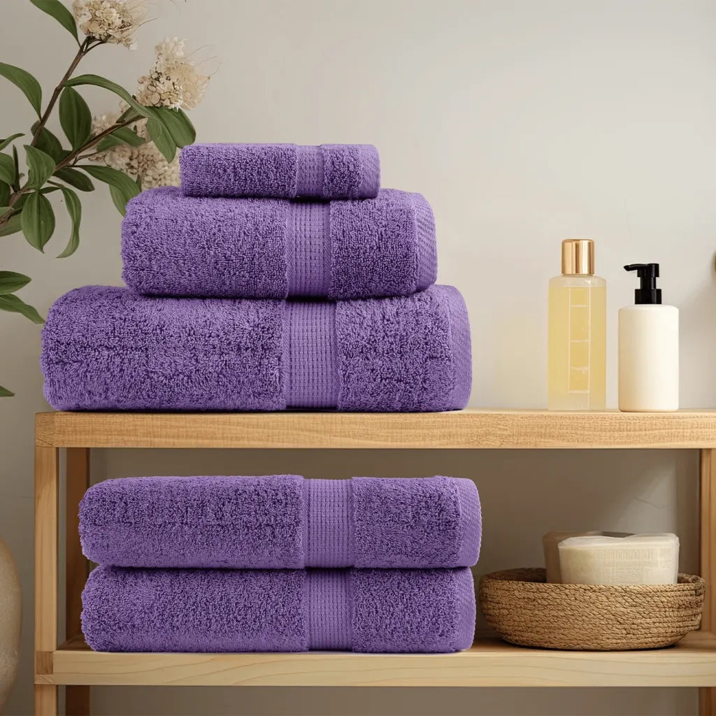 Set ASciugamani SOLUND 12 pz Viola 600 gsm 137579