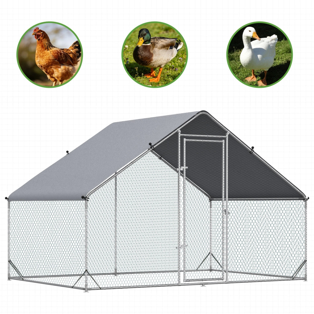 Pollaio da Giardino ¨C Zephmum ¨C 3x2x2m, Argento