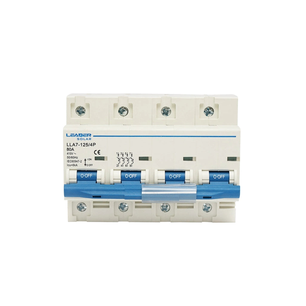Interruttore automatico tipo 4P-80A-415VAC Leader
