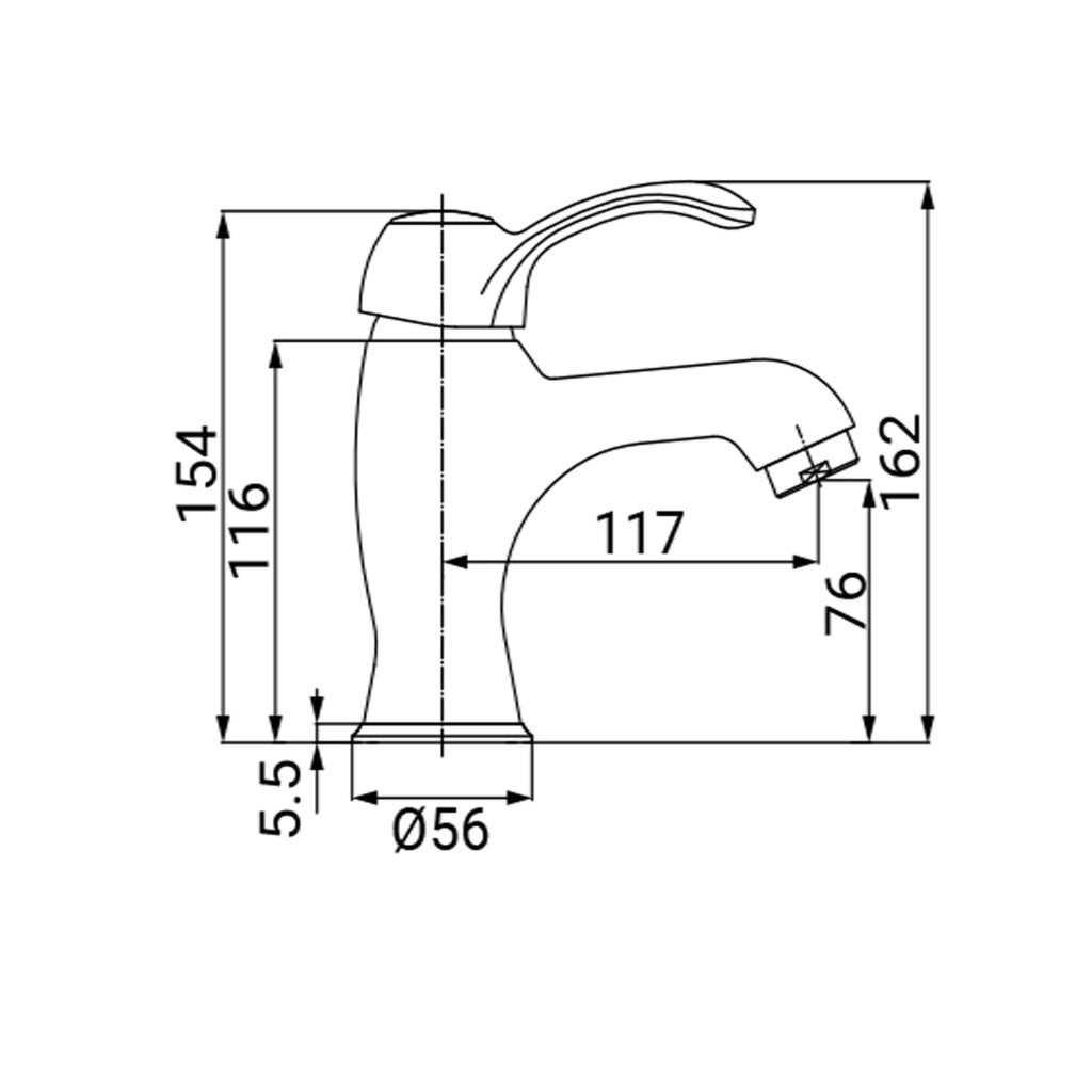 Miscelatore per lavabo serie distri vecchio ottone finitura ottone antico