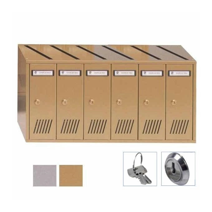 Silmec Casellario vert 6p acc Silver 31-706 Silmec