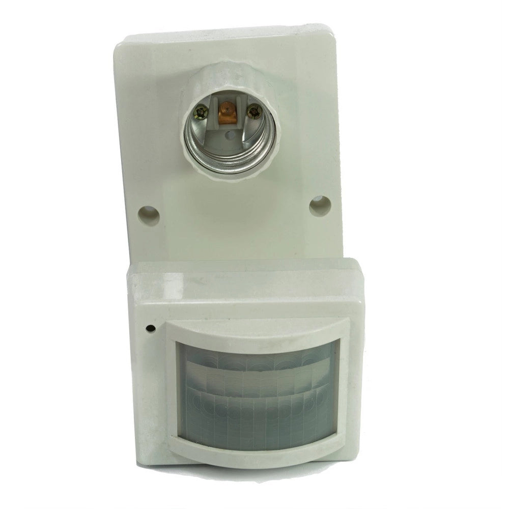 Trade Shop - Porta Lampada Portalampada Lampadina Luce Sensore Di Movimento Infrarossi E27 -
