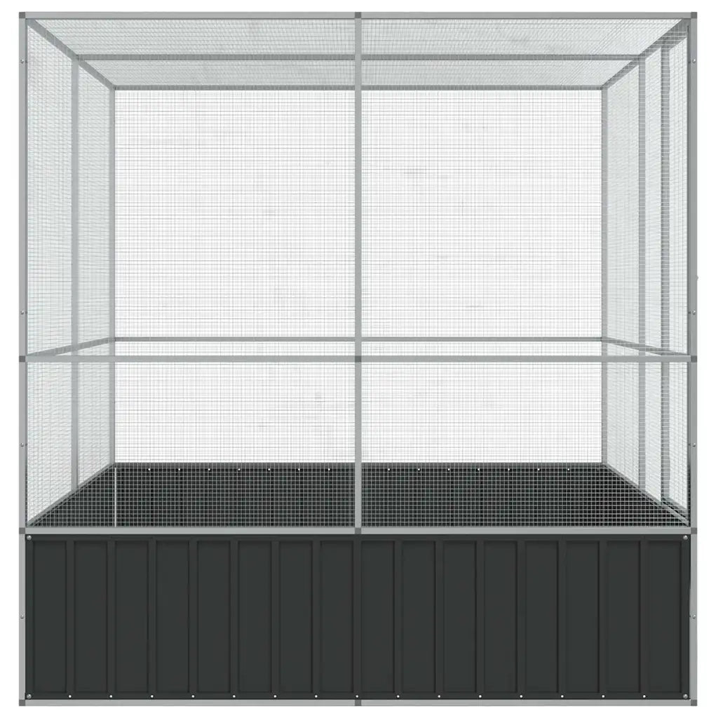 Voliera Argento 211x207x212 cm in Acciaio 172584