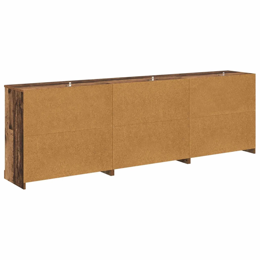 Sideboards con cassetto 3 pcs Legno antico 210 x 35,5 x 67,5 cm 3402647