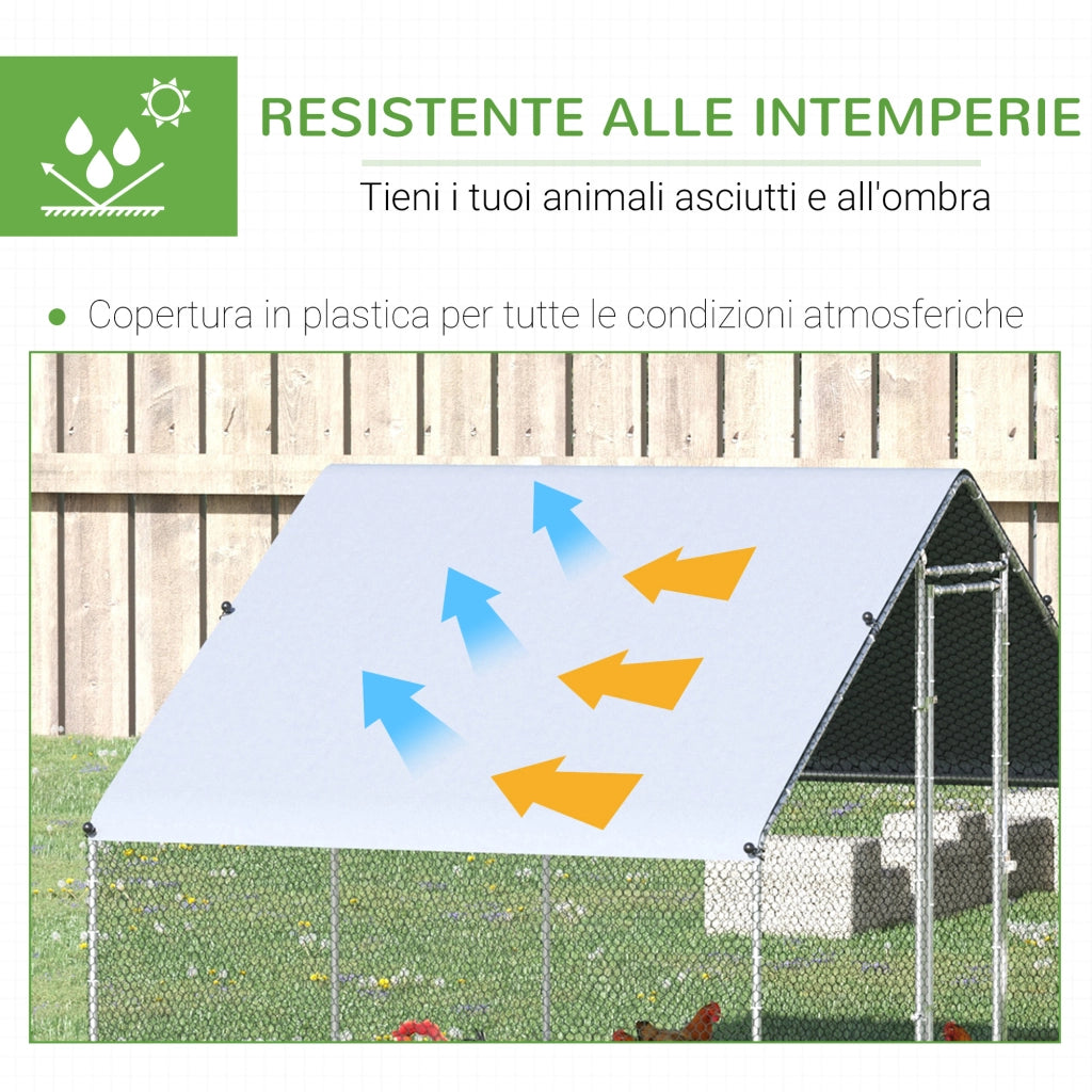 Pollaio da Giardino ¨C Zephmum ¨C 3x2x2m, Argento