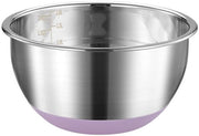 Mangia insalatone 22 cm - Acciaio inossidabile - Fondino antiscivolo in silicone - Resistentente al lavastoviglie - Leggero - Adatto alla preparazione e servizio - Mangia insalatone per la cucina