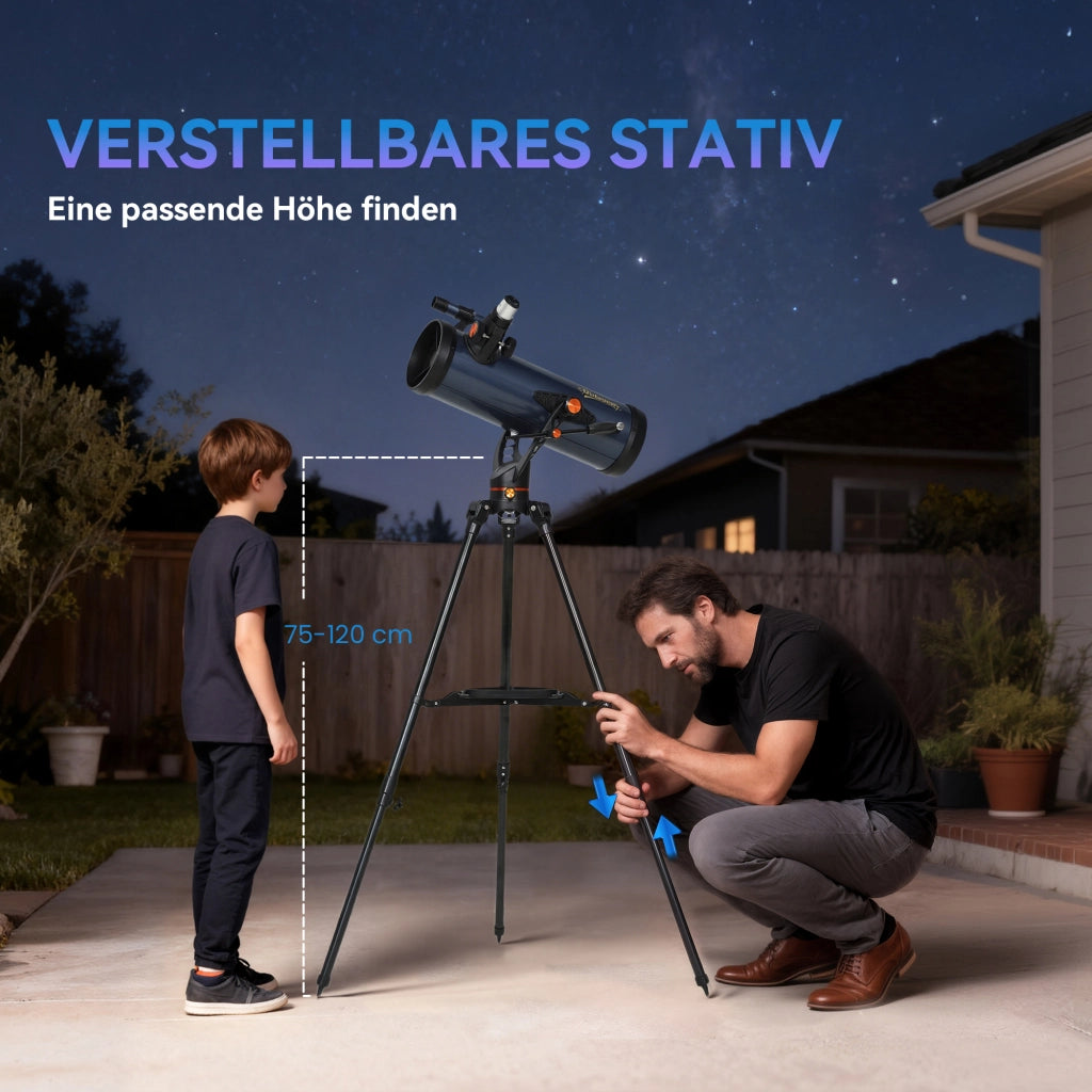 Telescopio ¨C Minimal ¨C Blu, Alluminio, 114 mm