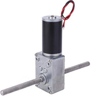 Motore a ingranaggi DC 12V Alta coppia - Asse di uscita doppio M8 - Motore di riduzione - Rapporto di riduzione 670 - Potenza nominale 4W - Progetto resistente allo shock - Motore di riduzione