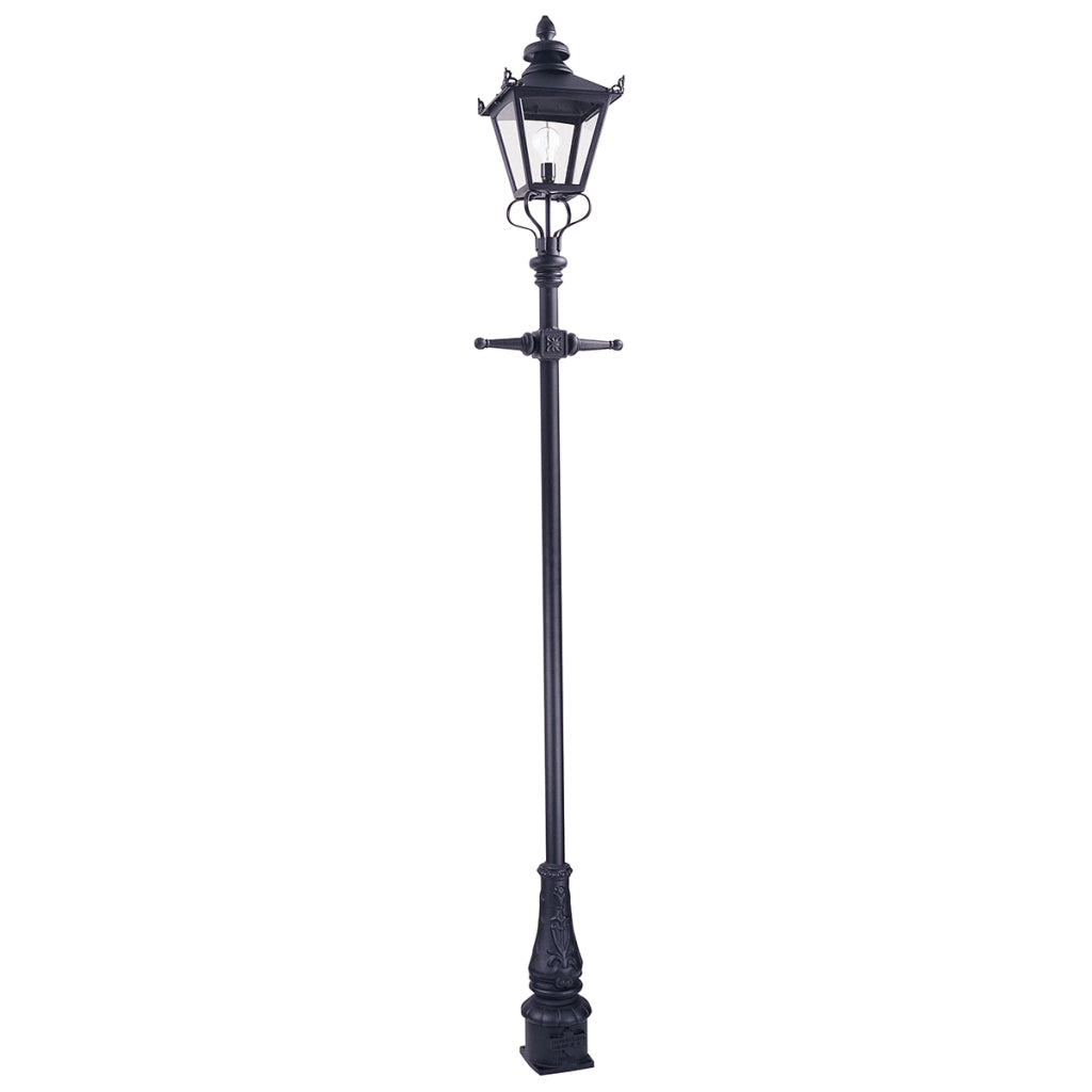 Lanterna da giardino retro nera E27 60W IP44 Elstead