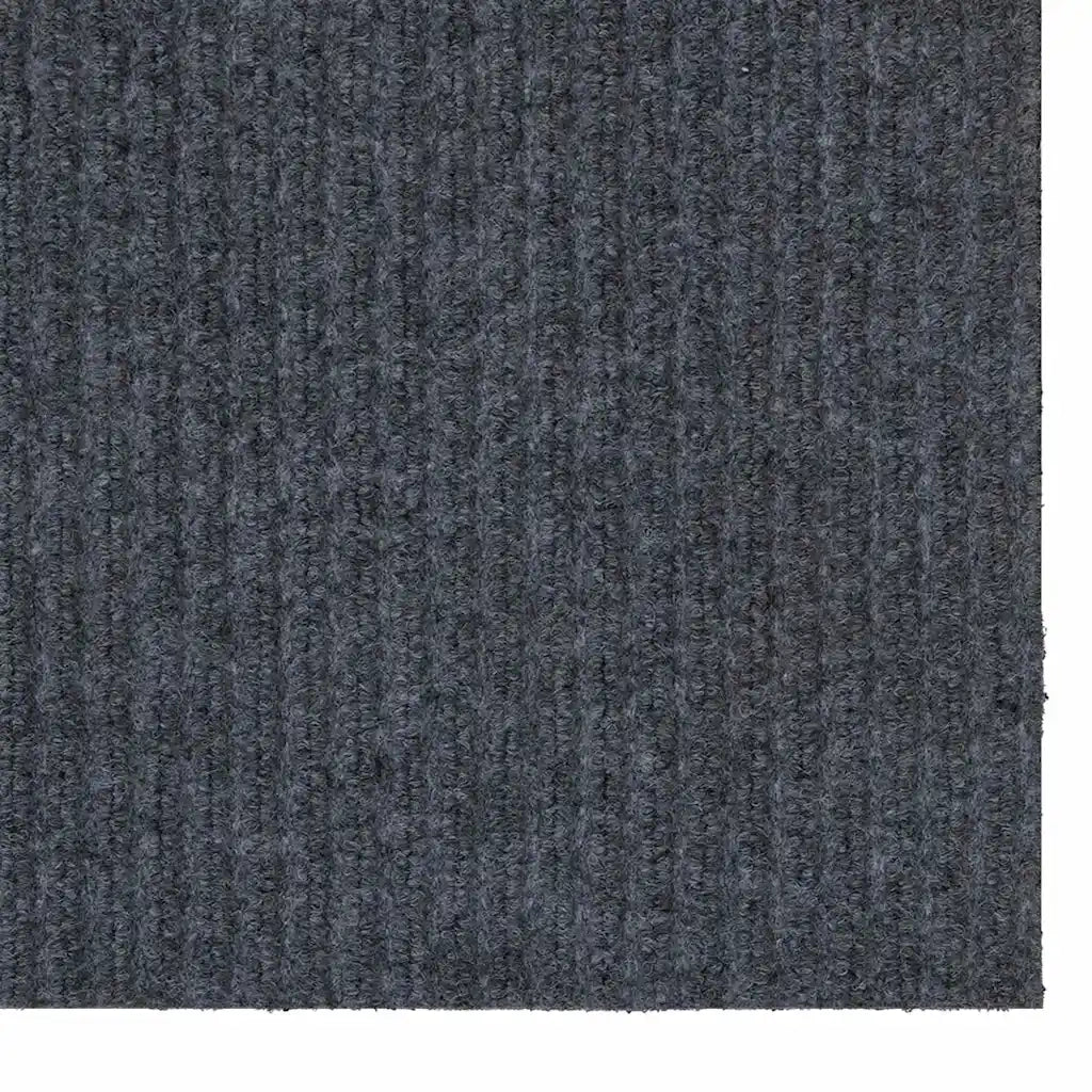 Runner in Moquette Grigio 80 x 400 cm Tessuto 42011419