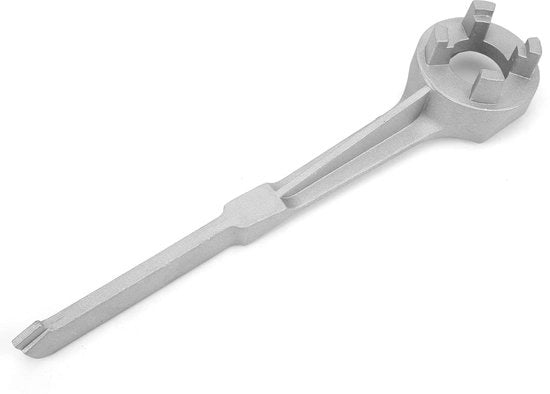Chiusura coperchi per barili in alluminio - Apripittature per barili da 10/15/20/30/55 galloni - Resistente all'usura - Facile da utilizzare - Lunghezza 25,5 cm - Opener per coperchi di barili