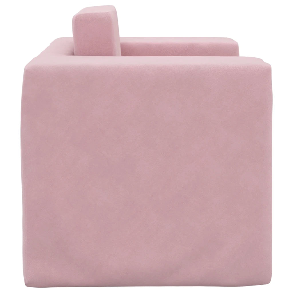 Divano per Bambini Rosa in Morbido Peluche 4104807
