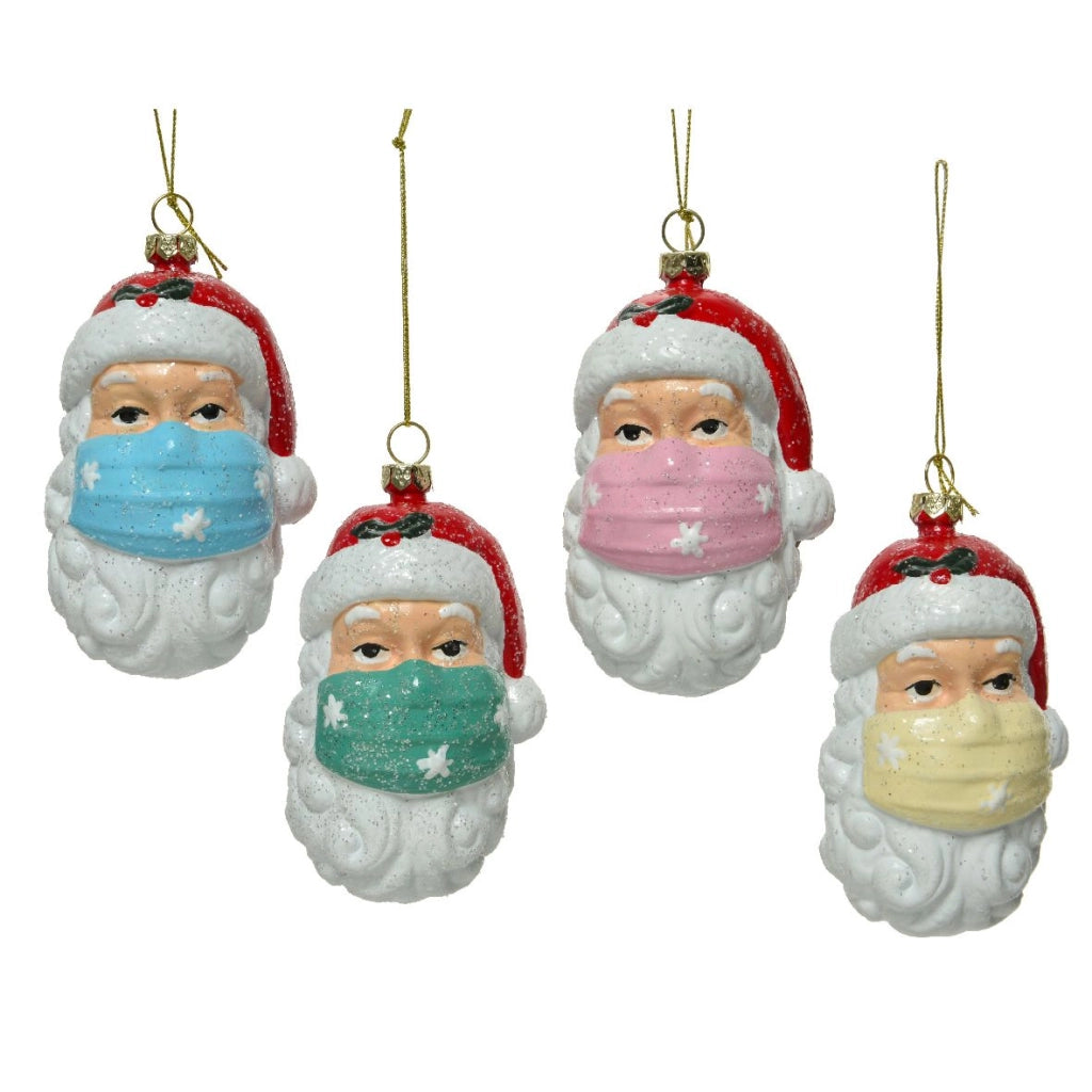 Addobbi albero babbo natale Kaemingk 10 cm