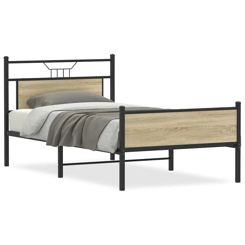 Giroletto senza Materasso Rovere Sonoma 107x203cm in Truciolato 4106976