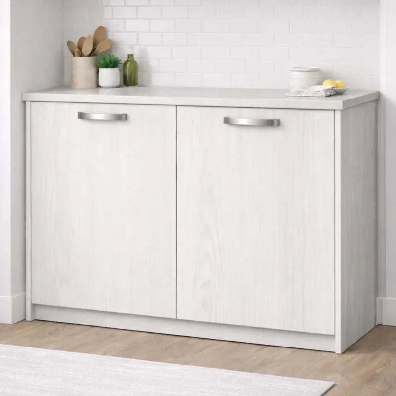 Anta per mobili in Legno nobilitato Compresa di Maniglia 72x45 Larice Bianco