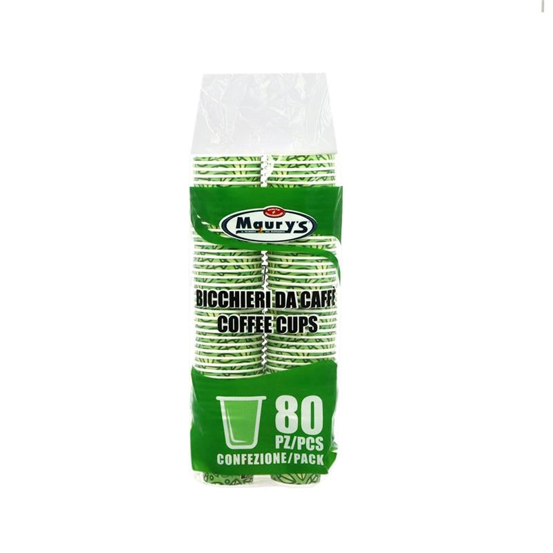 MAURY'S BICCHIERI DI CARTA 80CC 80PZ ECO