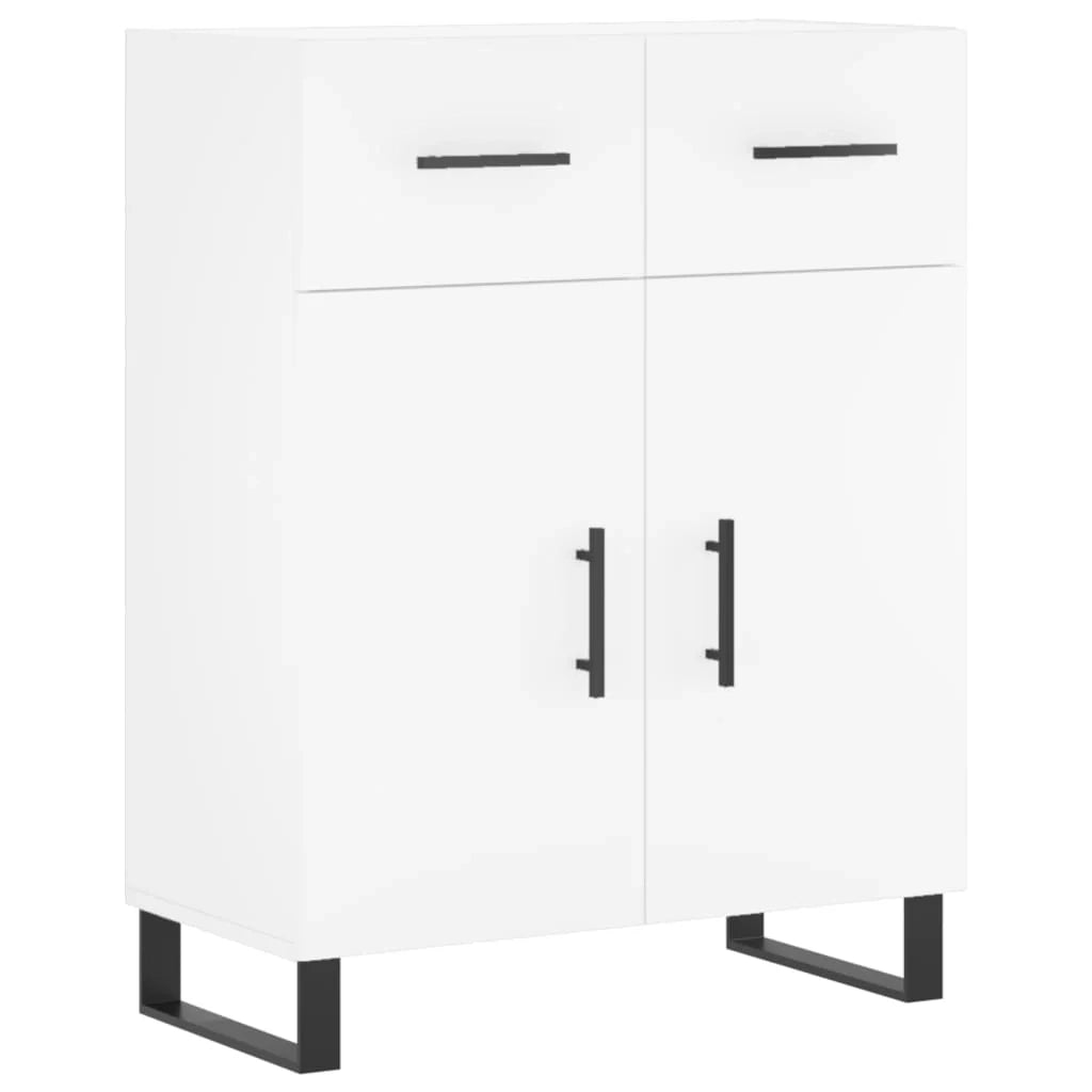 Buffet credenza cassettiera armadio mobile contenitore organizer cucina soggiorno salotto alto 69,5 x 34 x 180 cm legno ingegnerizzato bianco 02_0032658