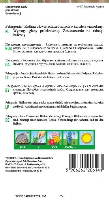 Pelargonium - Salmone Pelargonium F2 10g