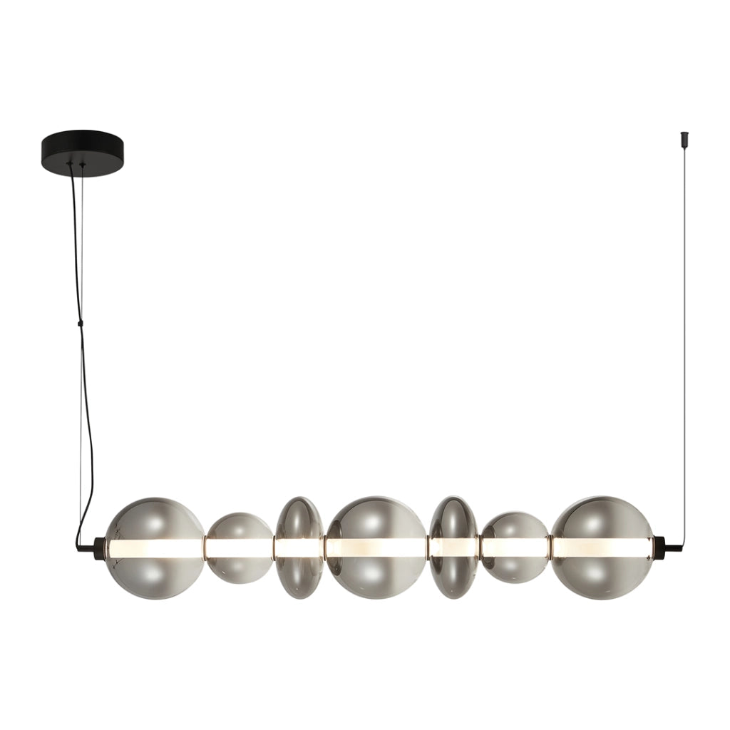 Lampada a sospensione LED Daphne Milagro nera 40W 3000K