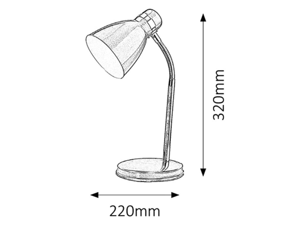 Lampada da scrivania classica verde E14 Patric 4208 Rabalux