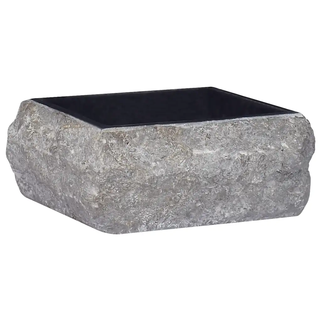 Lavandino-Lavabo-Lavello Nero 30x30x13 cm in Marmo