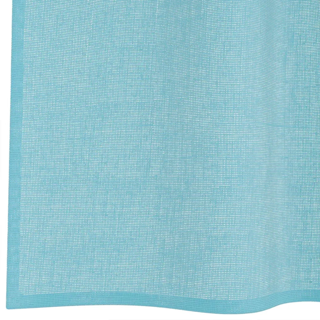 Tende in Voile con Occhielli 2 pz Turchese