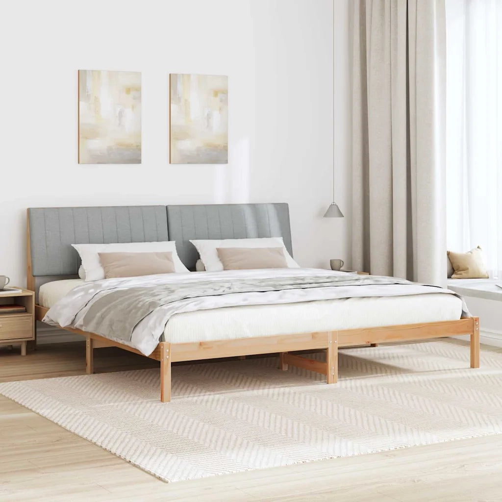 Struttura del letto Marrone 200 x 200 cm Pino massello 3394398