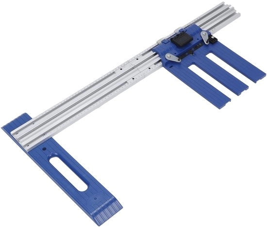 Guida per sega circolare in lega di alluminio - Guida per la sega - Lavorazione del legno - Portata di taglio 0-65 cm - Precisazione - Facile da regolare - Guida per sega