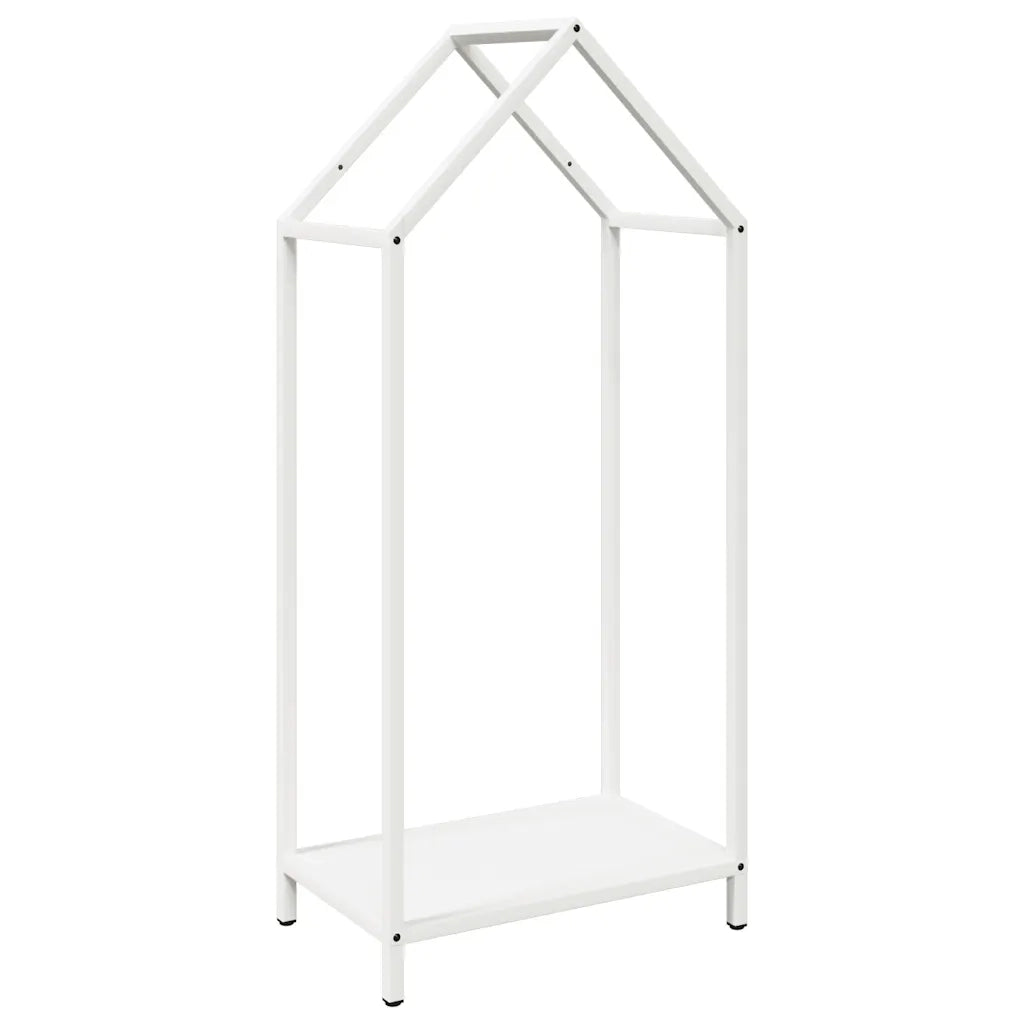 Rastrelliera per Legna da Ardere Bianca 40x25x90 cm 864296