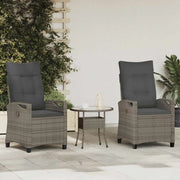 Sedia da Giardino 2 pcs Grigio e Grigio Scuro 56 x 60 x 112 cm