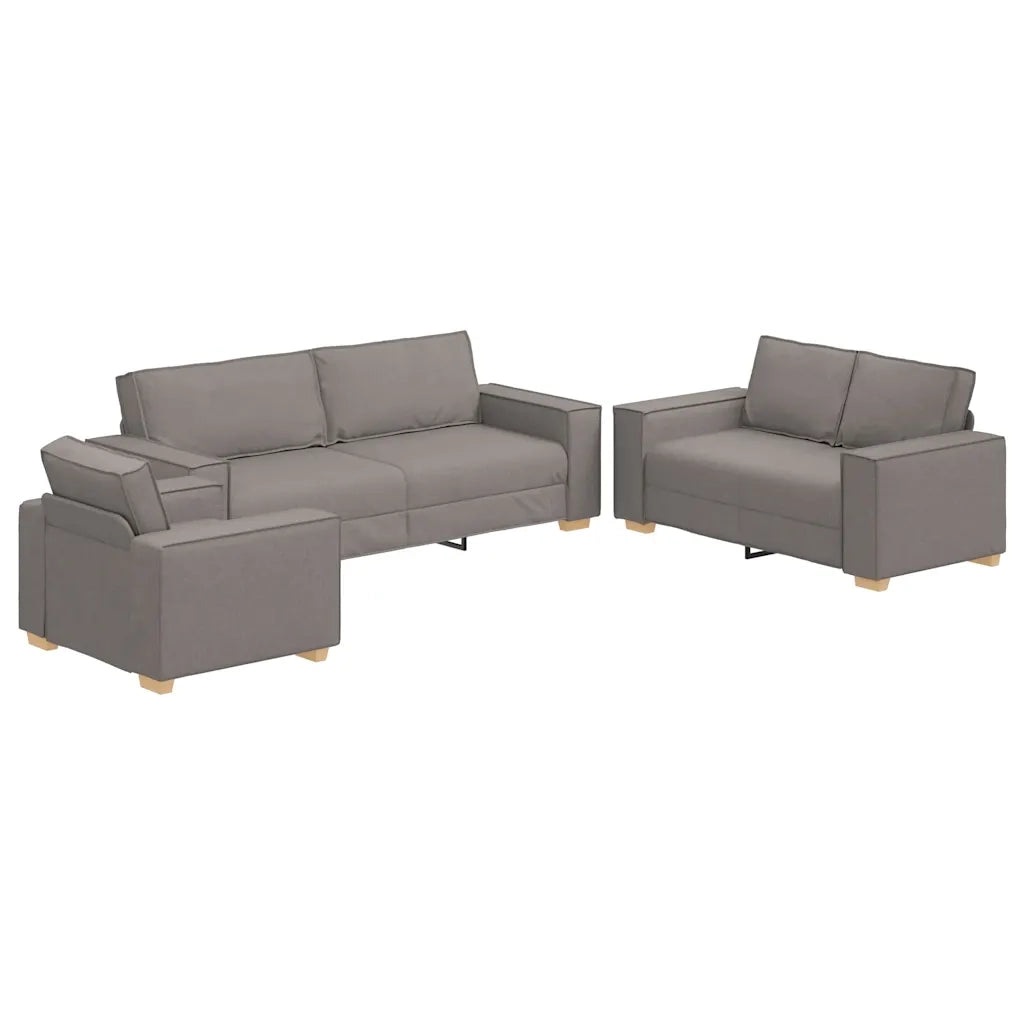 Divano 3 pcs Talpa 220 x 80 x 84 cm Tessuto misto lino 3324615