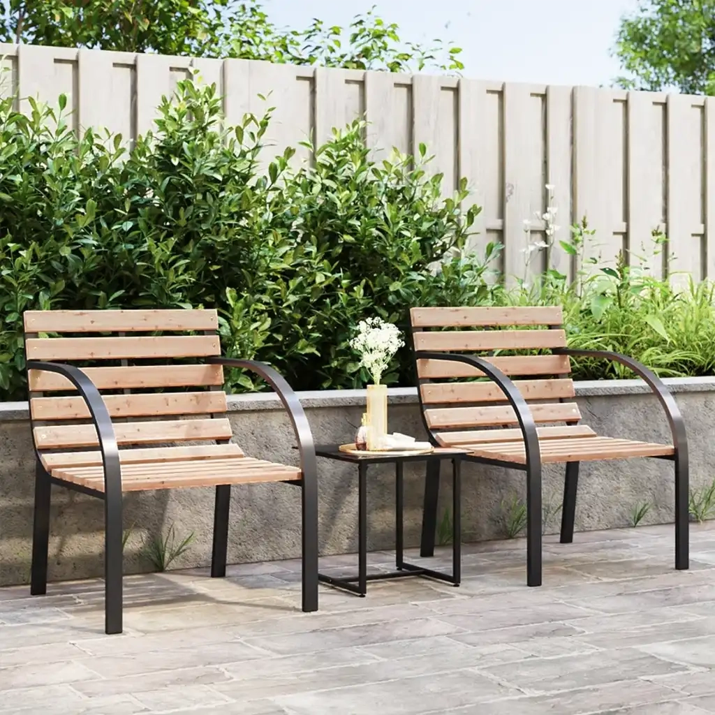 Sedie da Giardino 2 pz in Legno