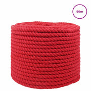 Corda | Fune Rosso 1,4 x 1,4 x 5000 cm Cotone