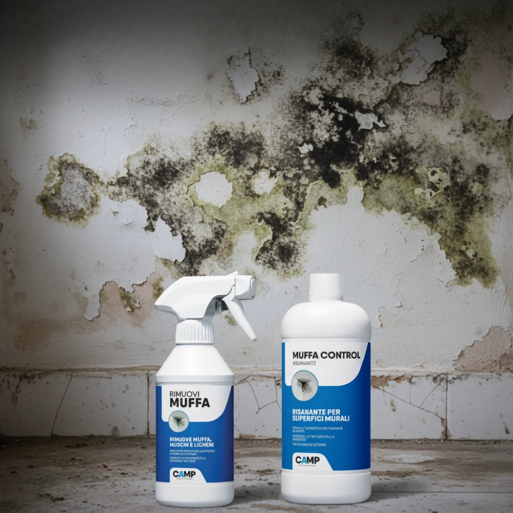 Kit ciclo muffa rimuovi muffa 300 ml + muffa control risanante 1 lt