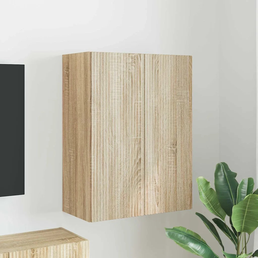 Mobile TV da Parete | Armadietto TV | Mobile Porta TV Rovere Sonoma 59,5 x 31 x 80 cm