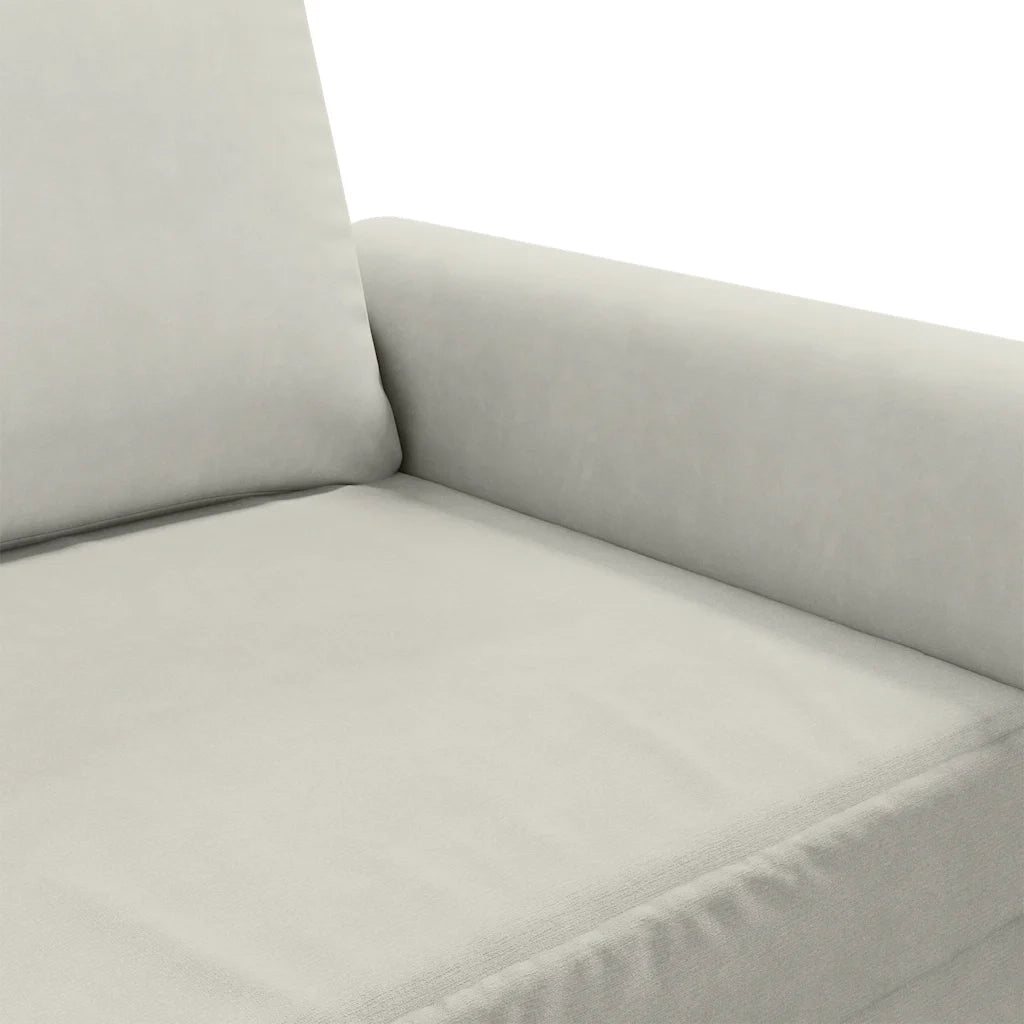 Divano a 2 Posti crema 120 cm in Velluto 359527