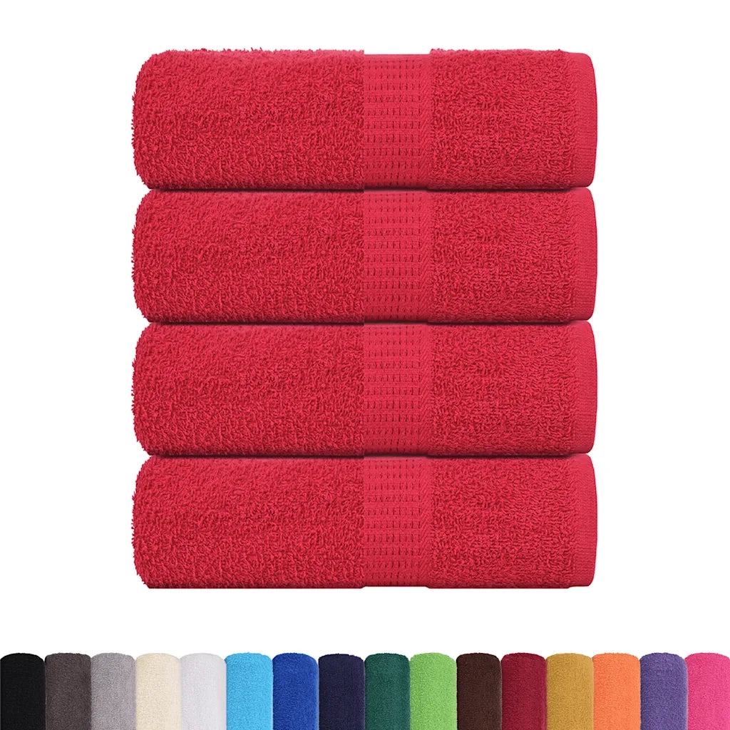 Asciugamani per ospiti FROGN 4 pz Rosso 30x50 cm 360 g/m² 136924