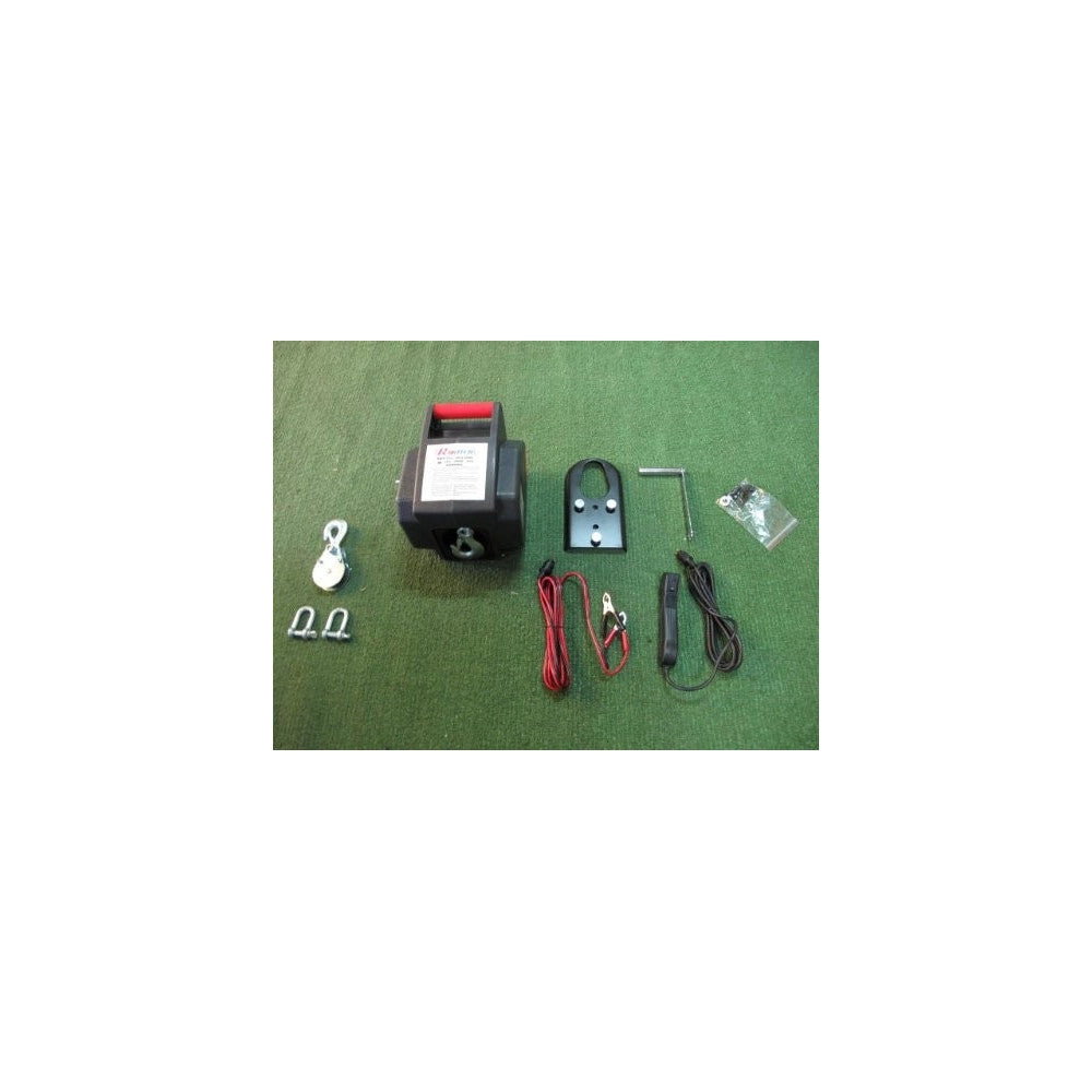 Trade Shop - Verricello Argano Elettrico 12 Volt Paranco Ribimex Ribitech Con Telecomando -