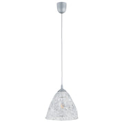Lampada sospensione Alfa SONI cromo cristalli E27 Ø24