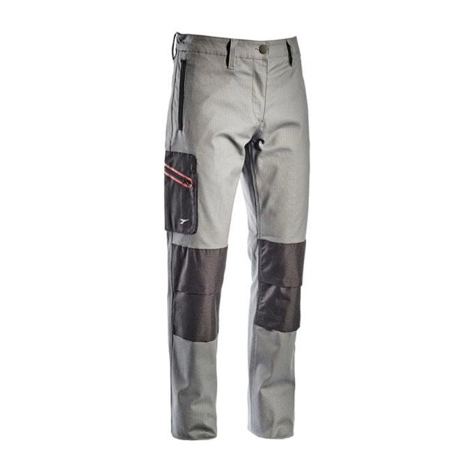 Utility Diadora PANT STRETCH M Pantalone da Lavoro Stretch Canvas 97% Cotone 3% Elastan 250 g-mq ISO 13688:2013 colore Grigio Pioggia